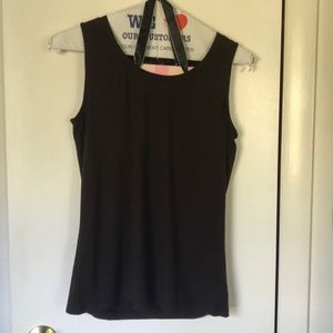 Chocolate brown sleeveless top